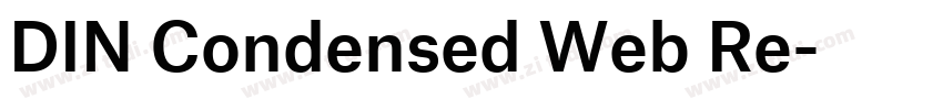 DIN Condensed Web Re字体转换
